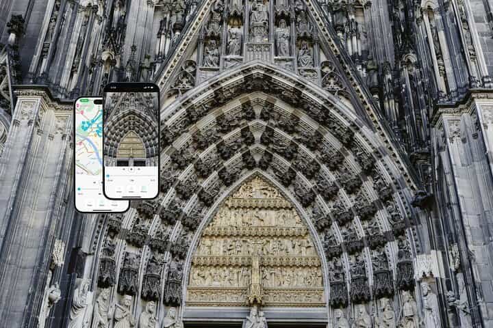 Cologne Cathedral tour audio guide with mobile phone