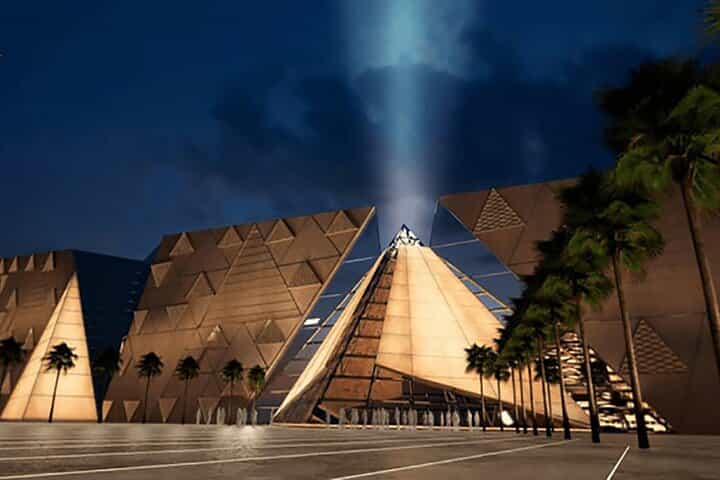 Giza Pyramids with Grand Egyptian Museum and Khan ElKhalili