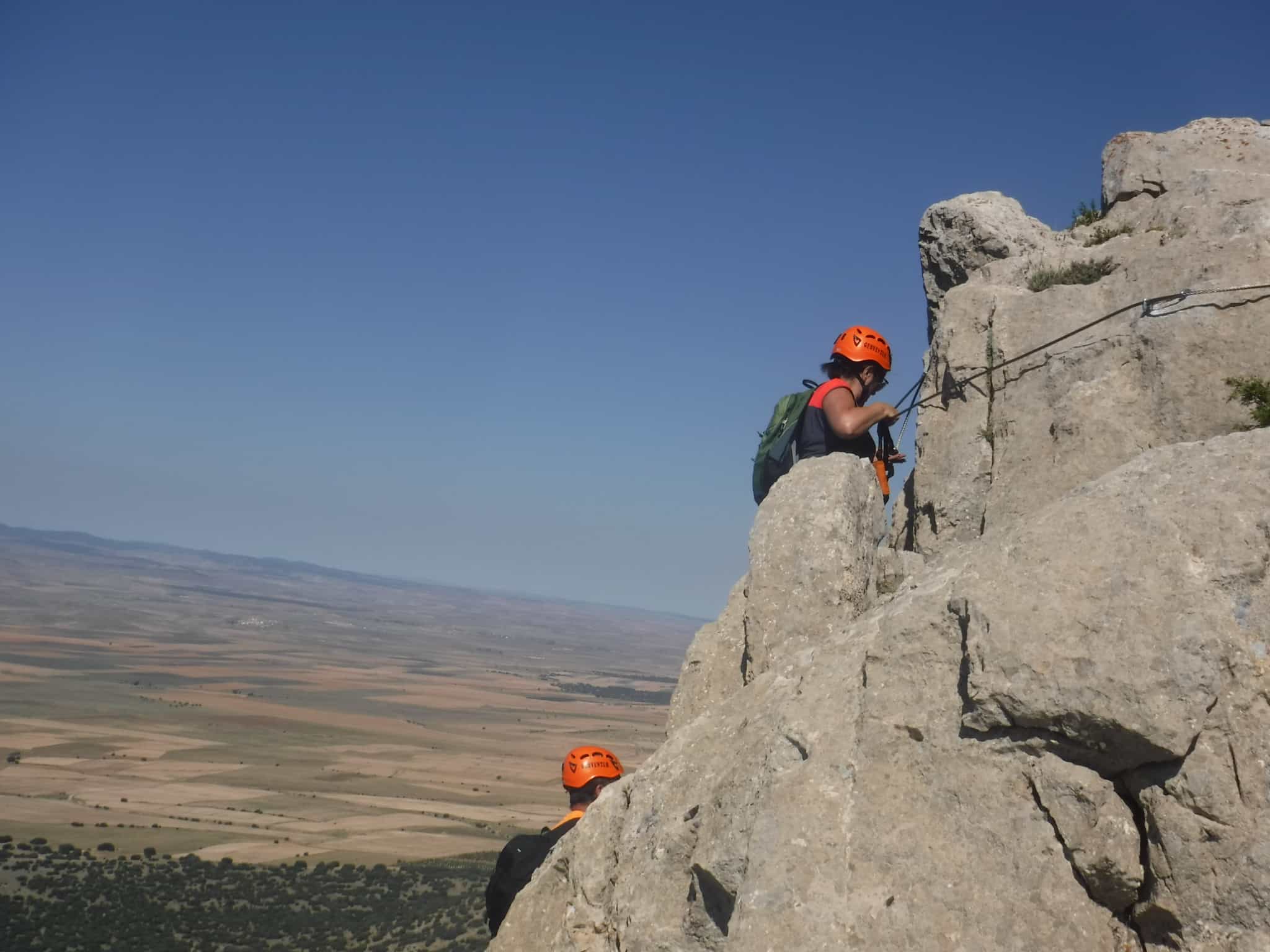 Vía ferrata en Montalbán, Teruel (nivel iniciación)