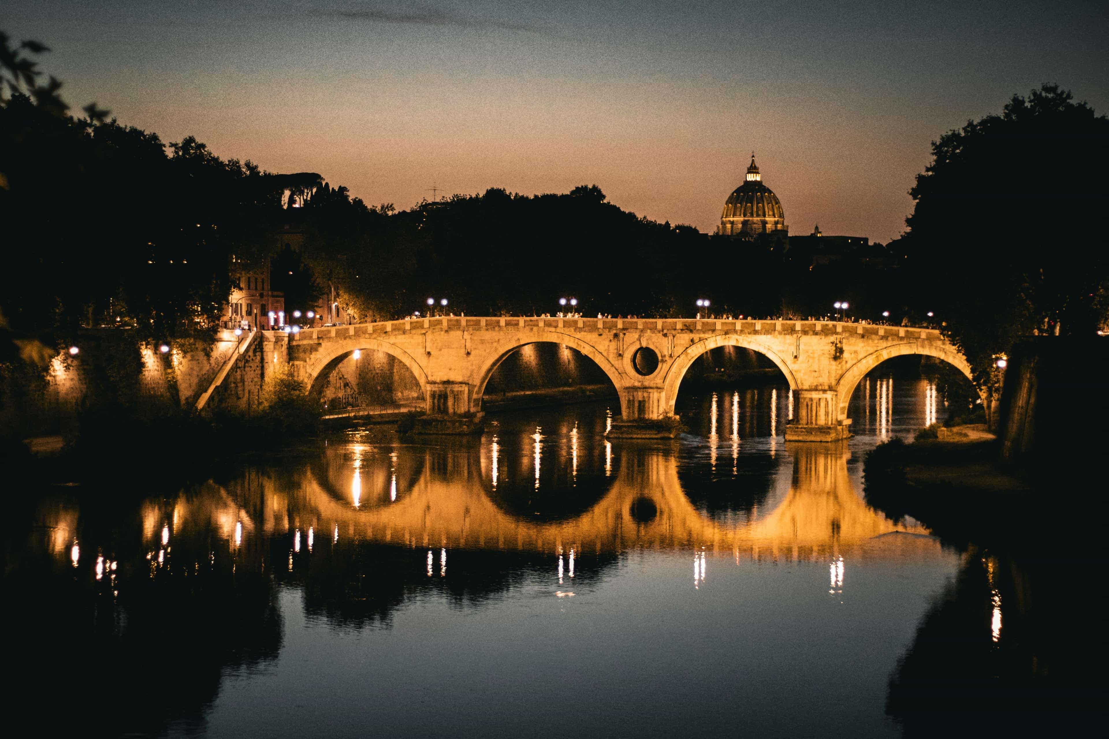 Rome by Golf Cart Night Lights & River Views