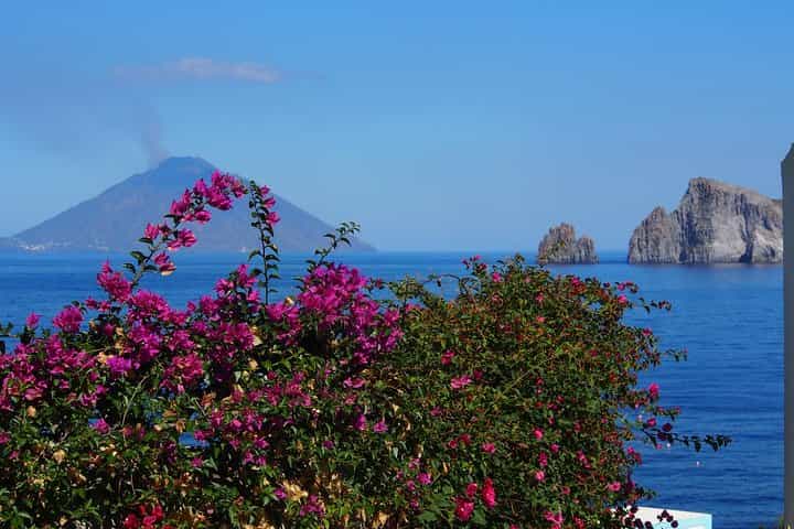 Aeolian Islands : Panarea and Stromboli from Cefalù
