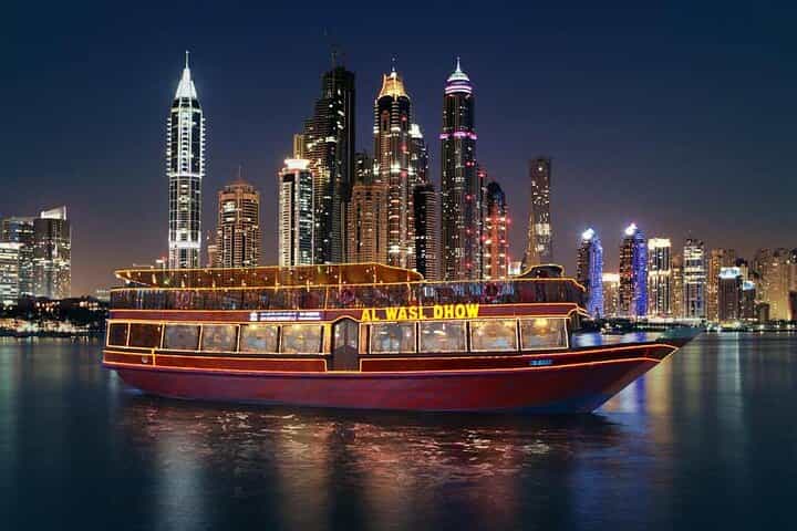5* Dhow Cruise Dinner Marina with Pick up Included 