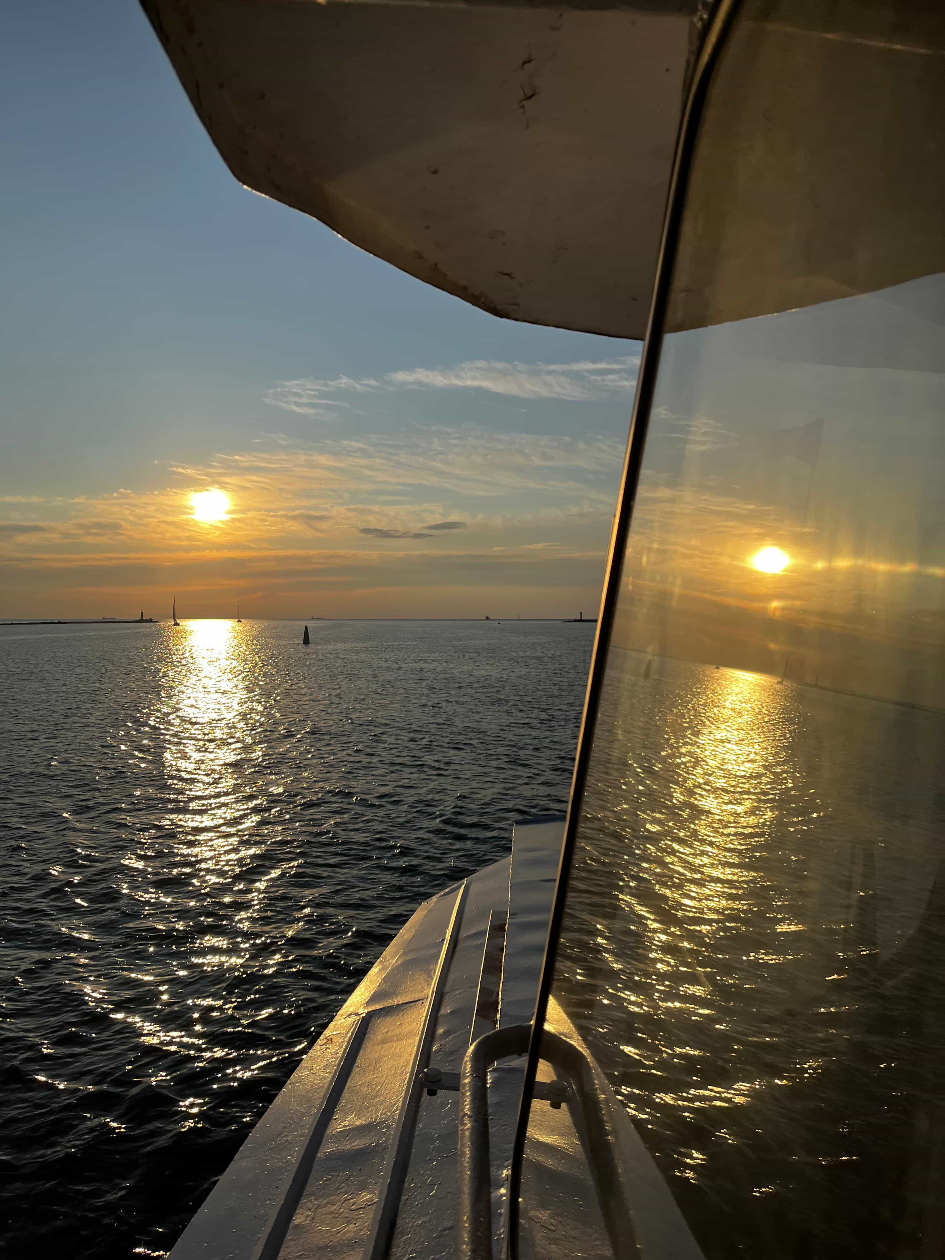 Sunset River Tour to the Gulf of Riga - 2.5h - Liepaja boat