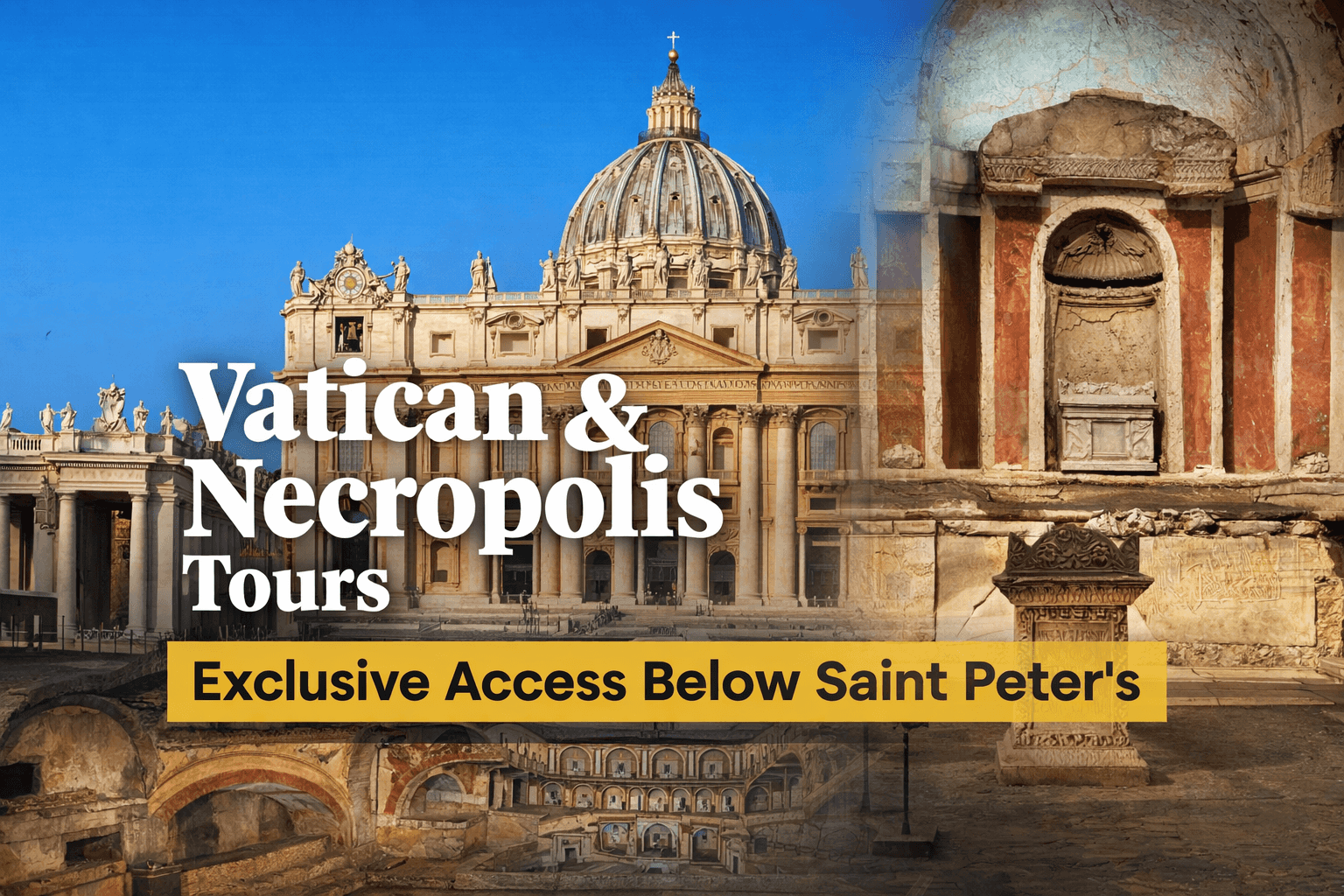 Vatican Scavi Tour – Vatican Necropolis, Dome and St. Peter’s Basilica Tour