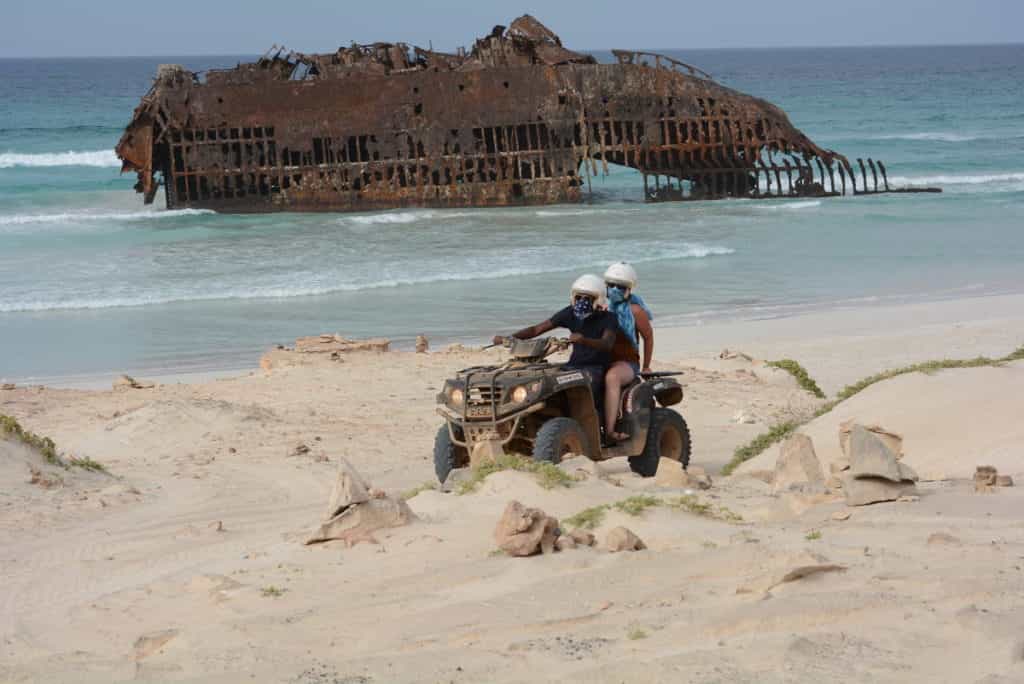 Boa Vista Island: 2-hour Quad Adventure to Cabo Santa Maria Shipwreck (Single Quad)