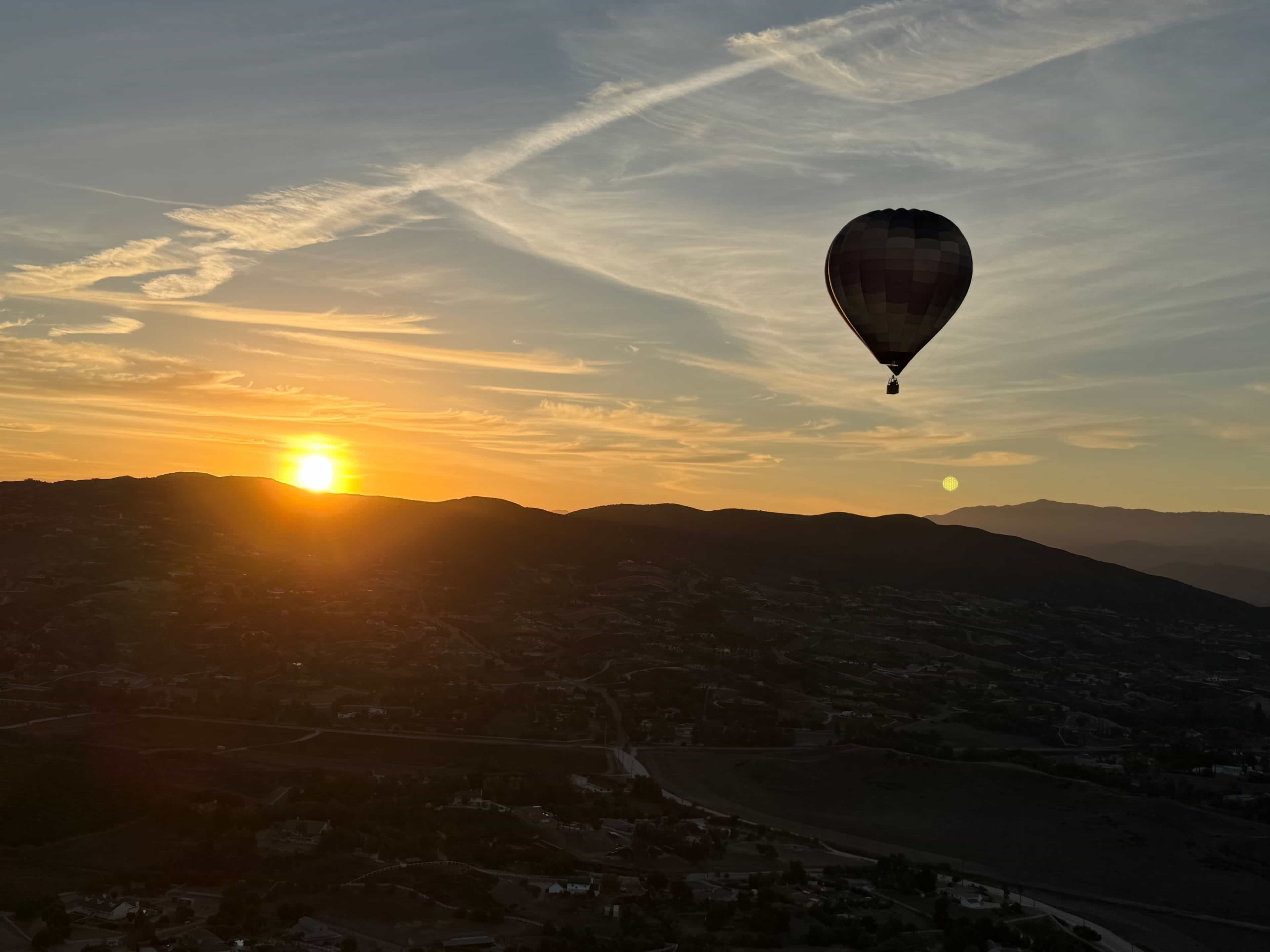 Sunset Hot Air Balloon Ride Over The Greater Palm Spring