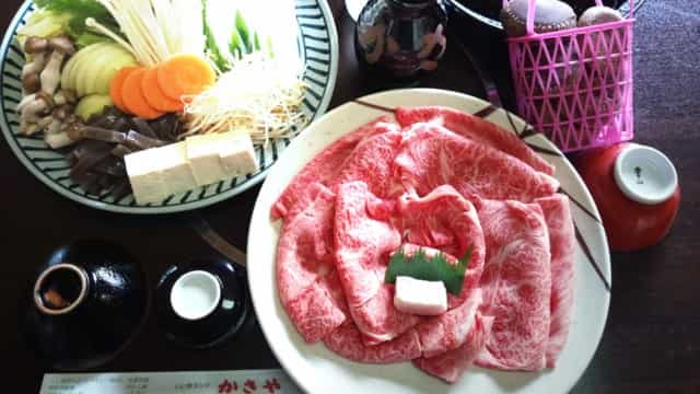 プレミアムプラン！特製三田産黒毛和牛すき焼きコース(椎茸狩り付き）