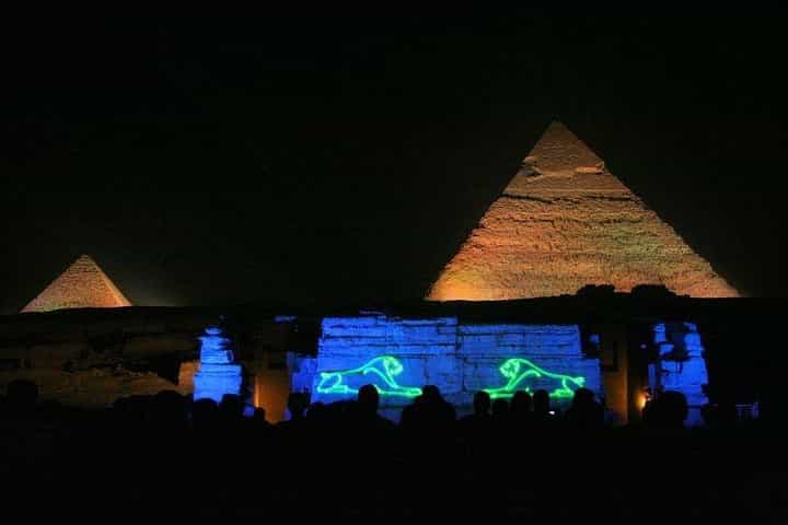 Private Sound and Light Show at Giza Pyramids