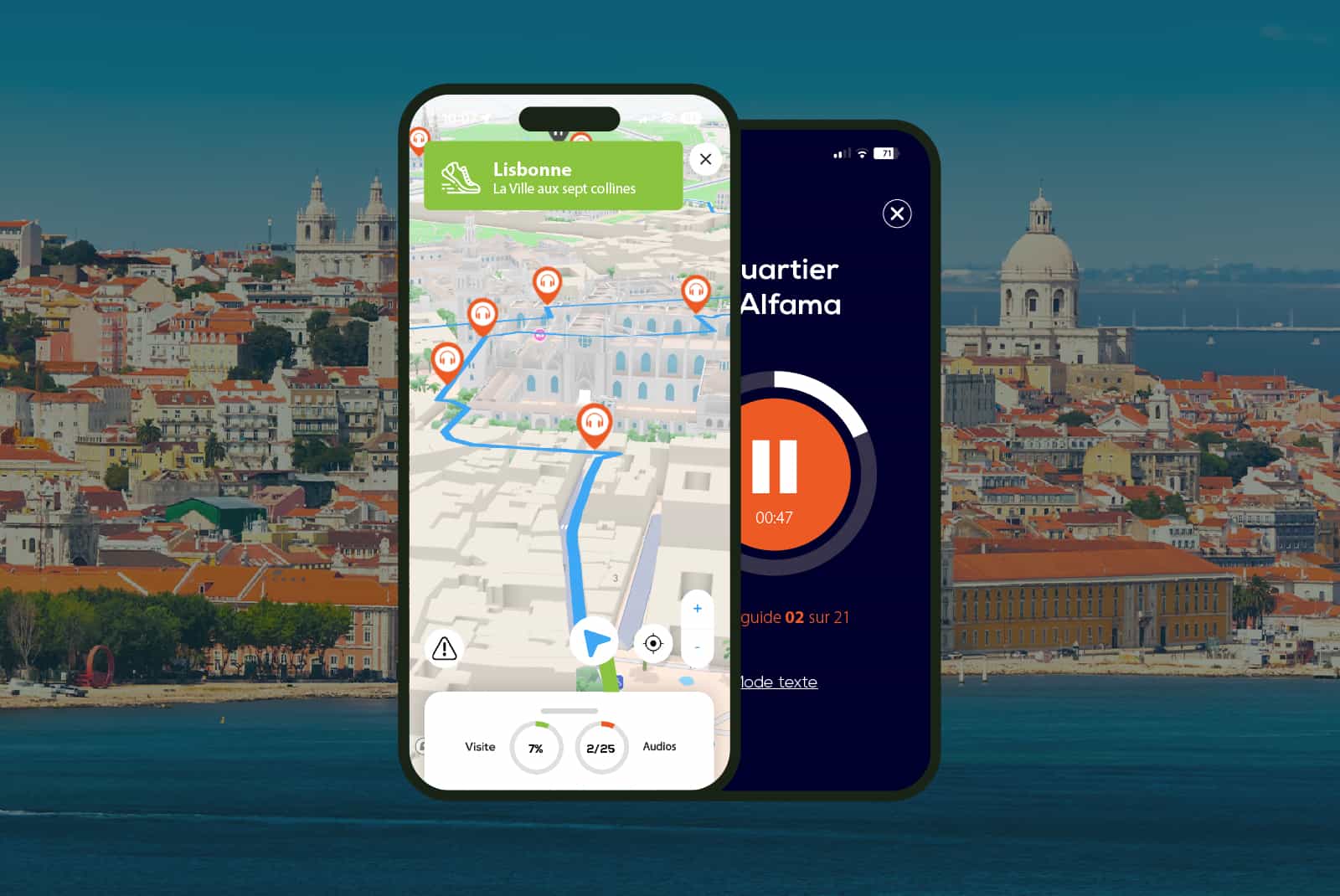 Lisbon: Audio Guided Walking Tour (2:50 - 24 audio comments)