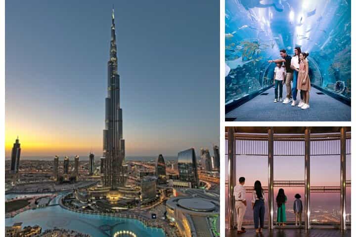 Burj Khalifa At the Top & Dubai Aquarium Combo Entrance Tickets