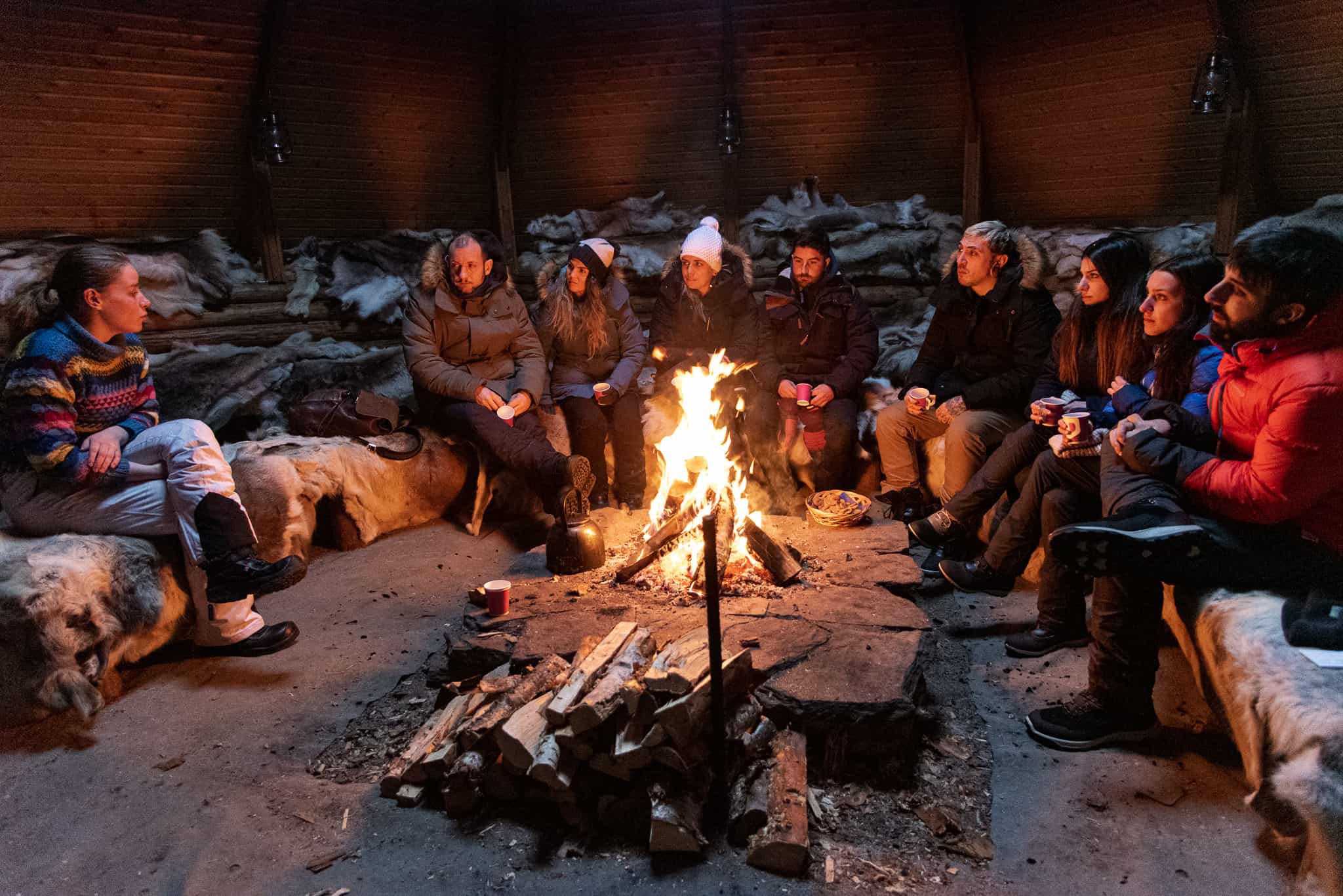 400M REINDEER SLED RIDE BY THE LAKE AT A TRADITIONAL FARM