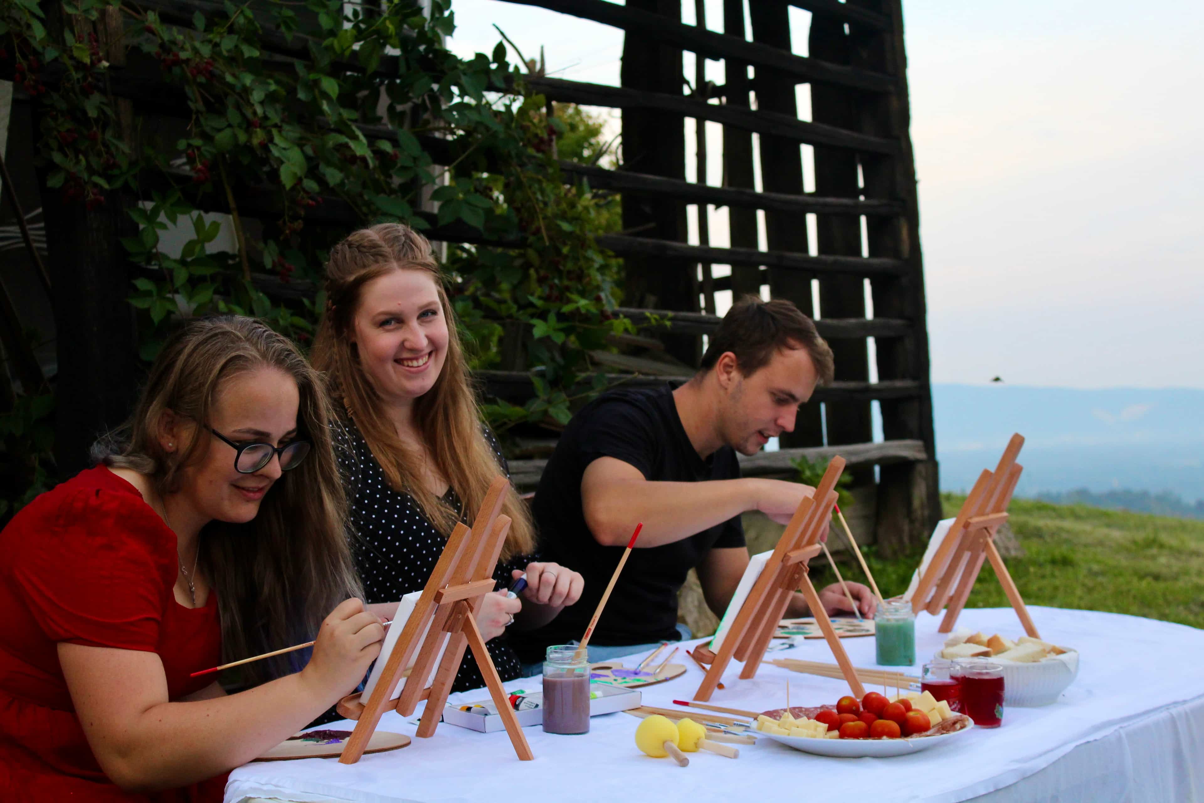 Wine Tasting Paired with Art Creation in the Country Side