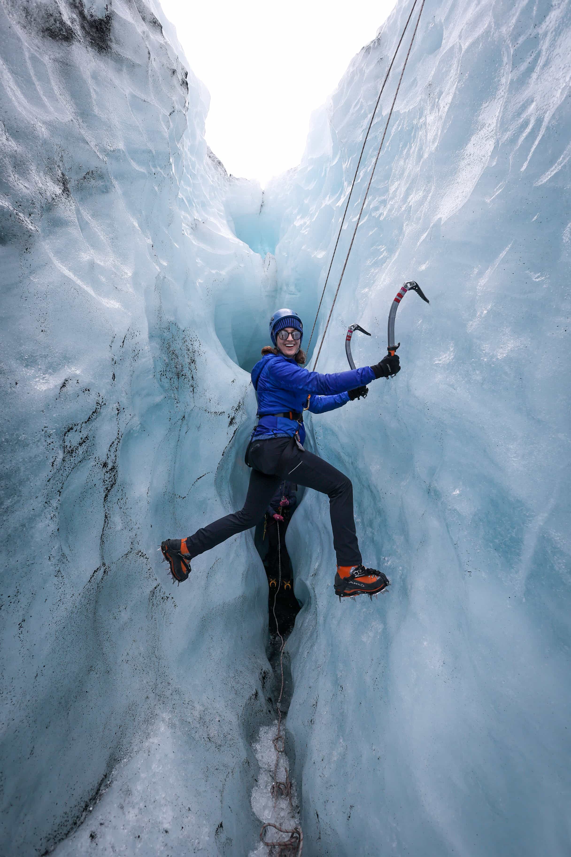 Ice Climbing on Sólheimajökull Glacier
