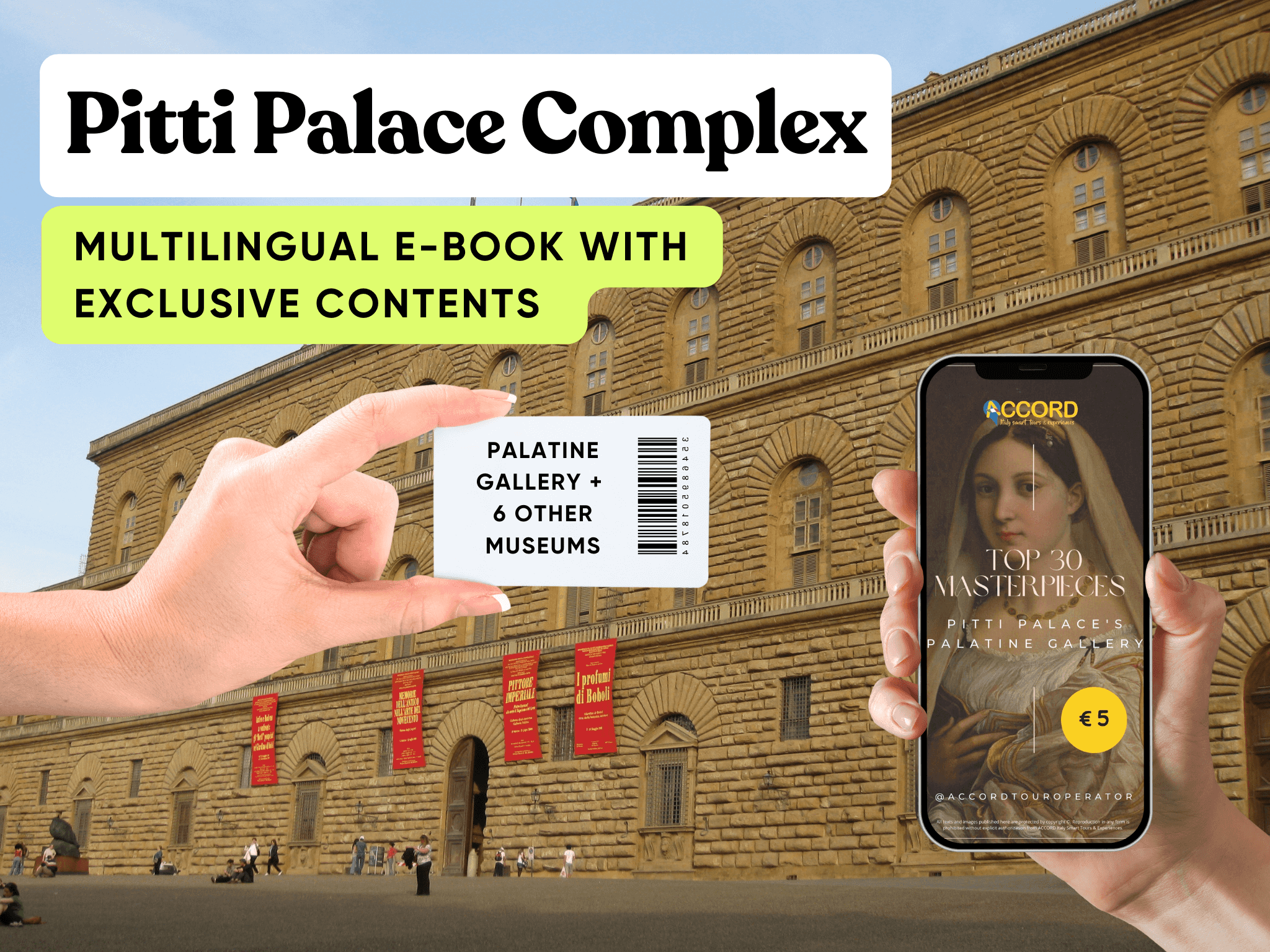 Florence: Pitti Palace 7 Museum Entrance Ticket & eBook 