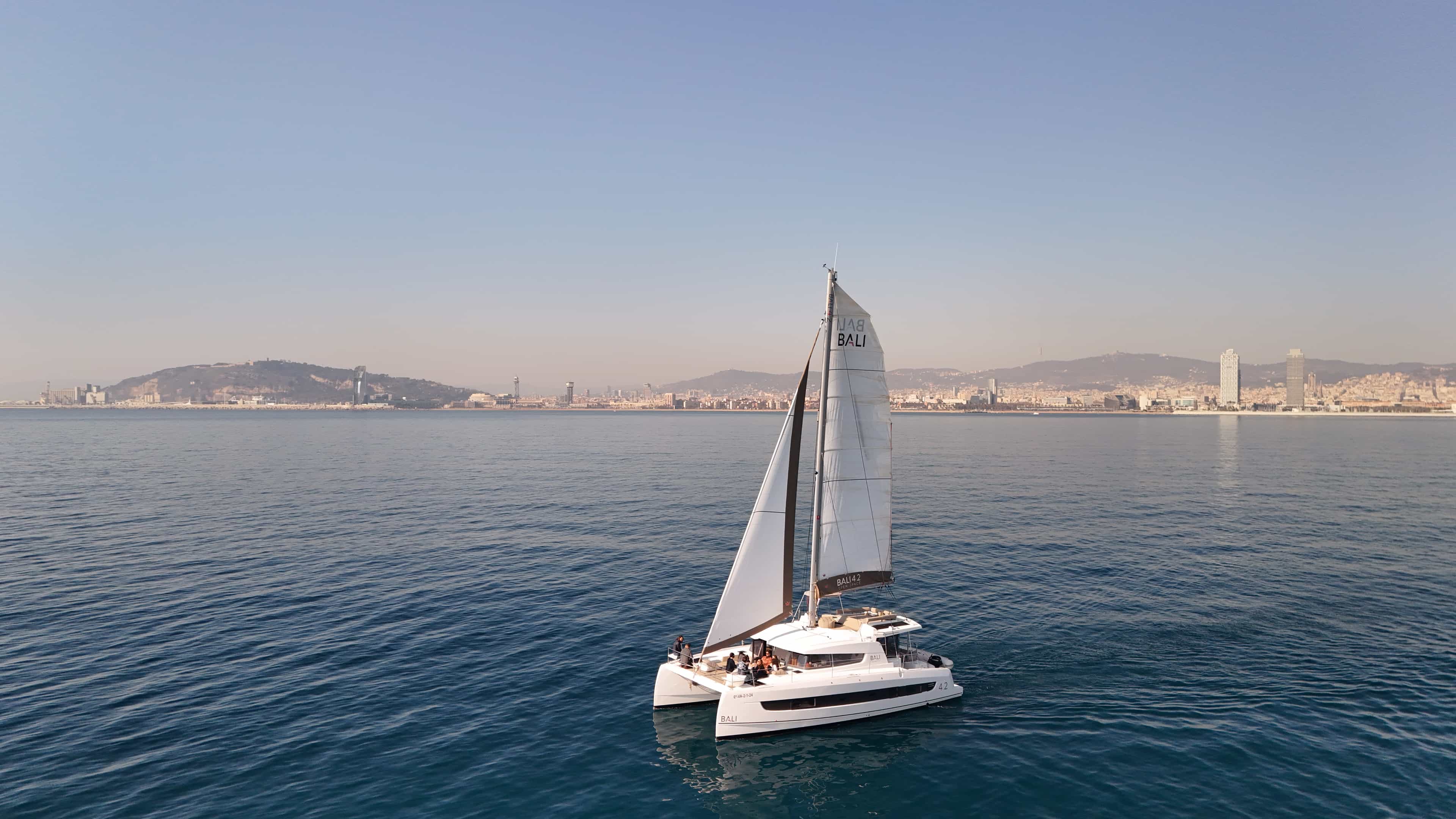 3 HOURS (BALI 4.2) - private luxury catamaran Barcelona