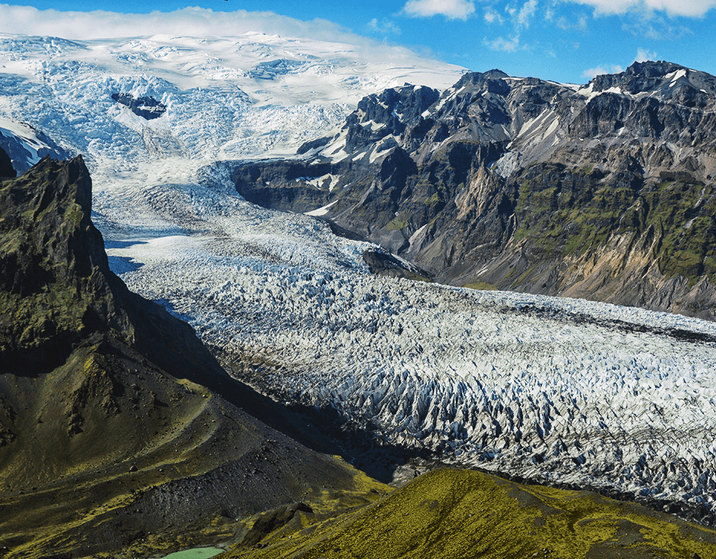 Glacier Edge Airplane Tour  from Skaftafell - Icefalls & Calving Fronts 