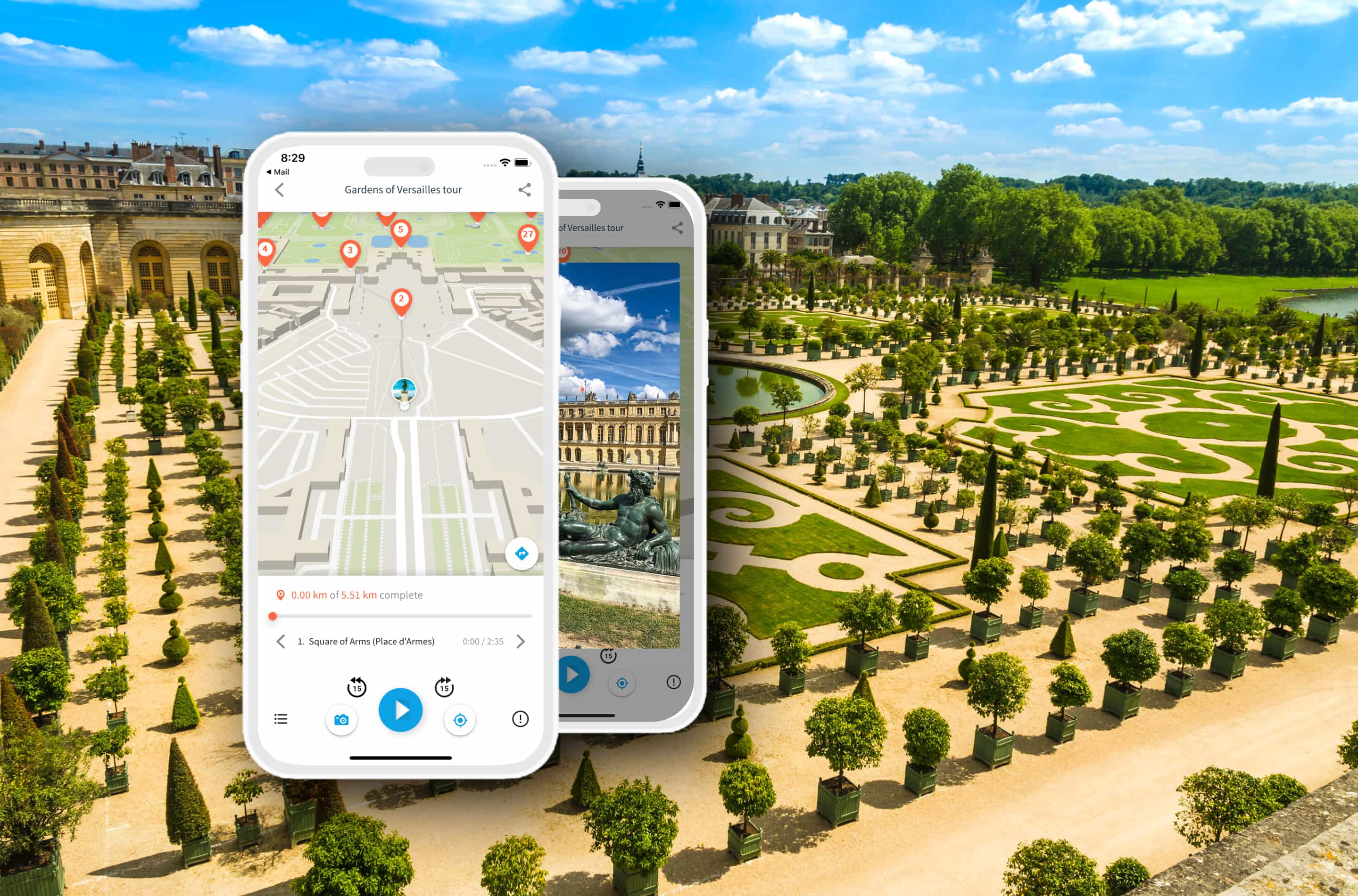 Versailles Gardens: tour with an audio guide