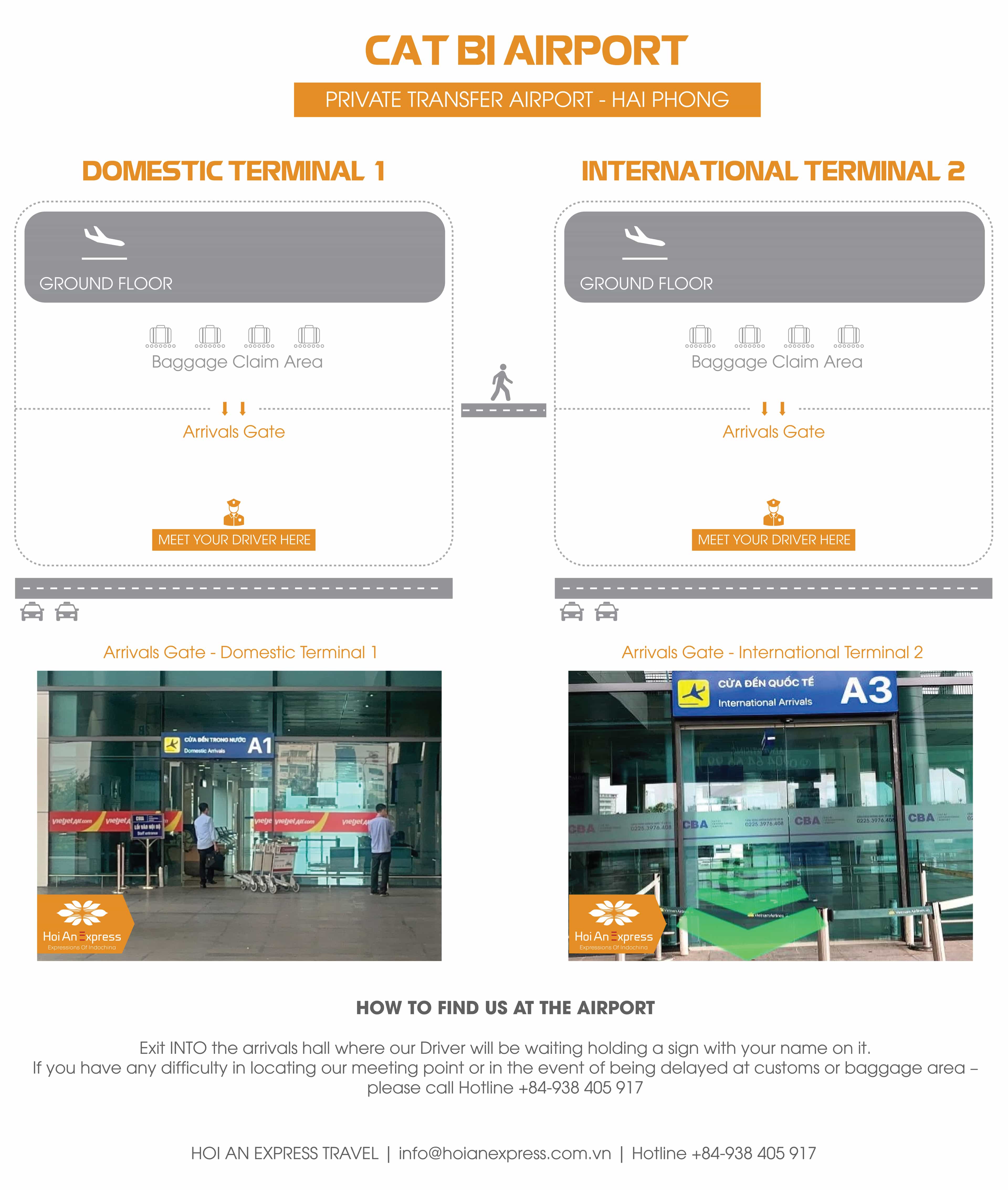 Private Transfer: CAT BI AIRPORT, HAI PHONG - TUAN CHAU, HA LONG BAY (ONE-WAY)