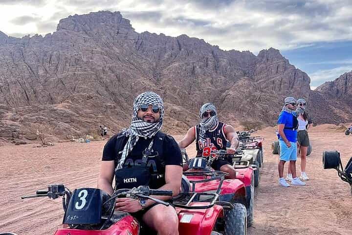Sharm 5-in-1 Desert Safari: Quad, Camel Ride, Dinner & Stargazing