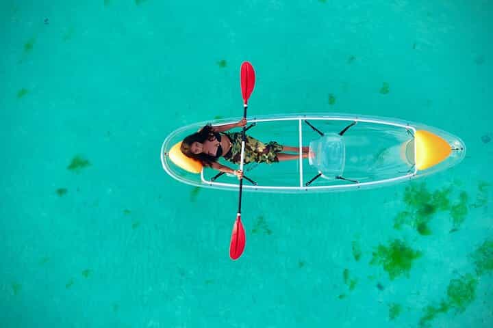 Transparent Kayak Adventure and Drone Experience in Zanzibar