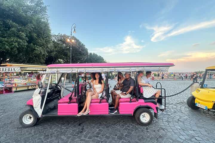 Private Golf Cart Tour of Rome with Professional Photoshoot
