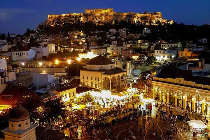 Private Athens Illuminated Sights Tour