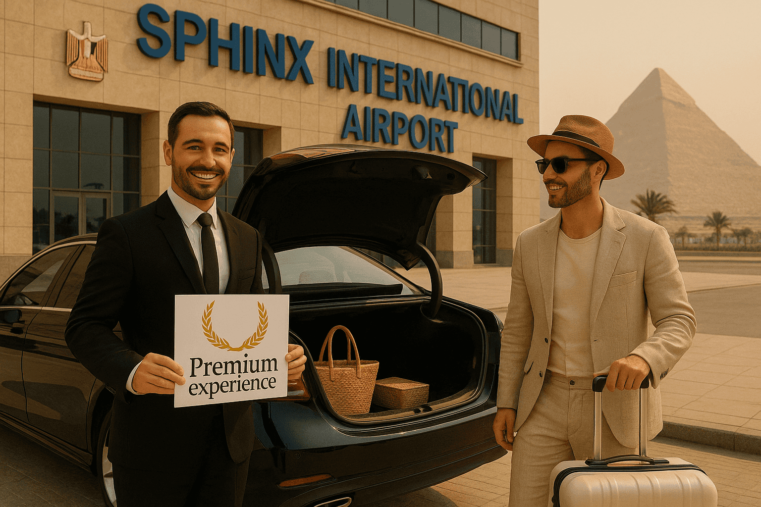 Sphinx International Airport - VIP Meet & Greet + Premium Private Transfer to City Center Hotels