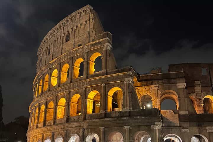 Rome by Night in Golf Cart