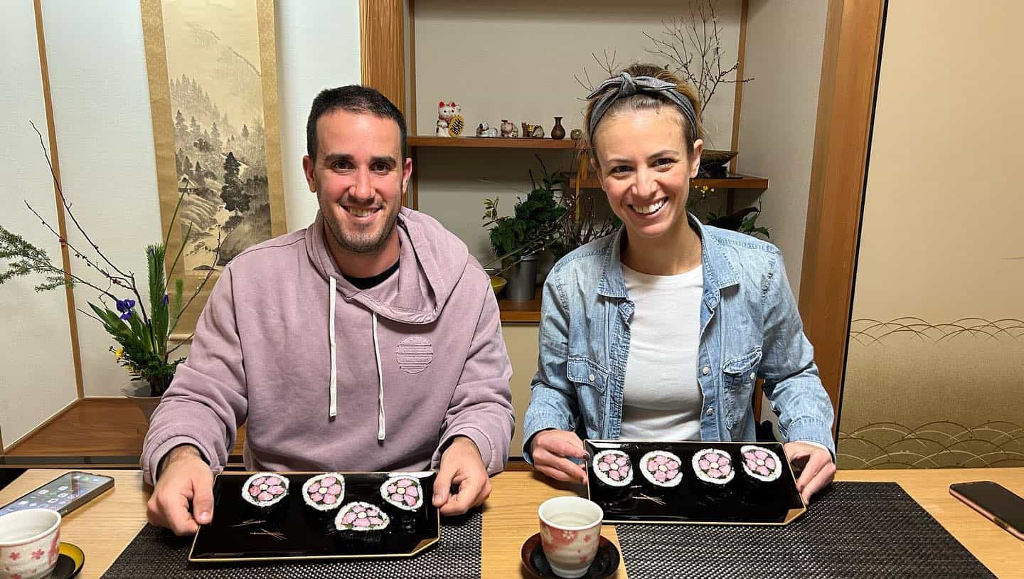 Sakura: Art Sushi Roll Making At Local Home