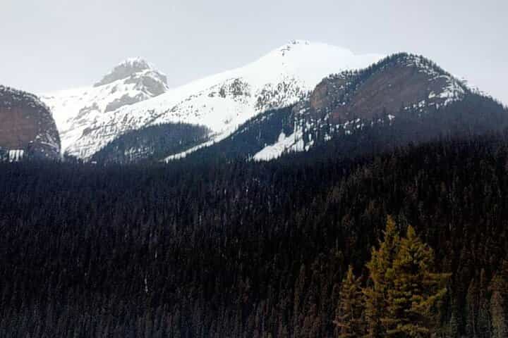Lake Louise, Marble Canyon Icewalk and Banff Town from Banff