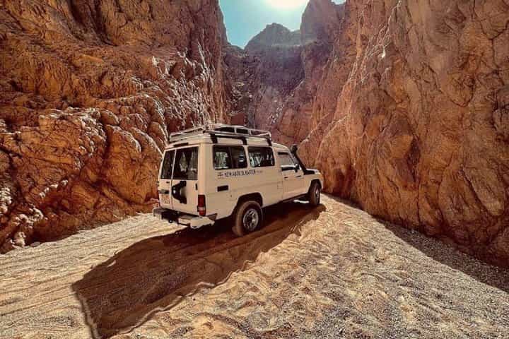 Jeep Safari Canyon Salama and Snorkeling in Dahab City From Sharm