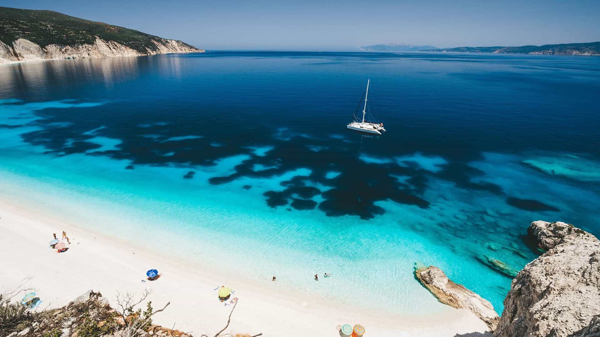 Assos, Fiscardo & Myrtos Beach Swim Stop