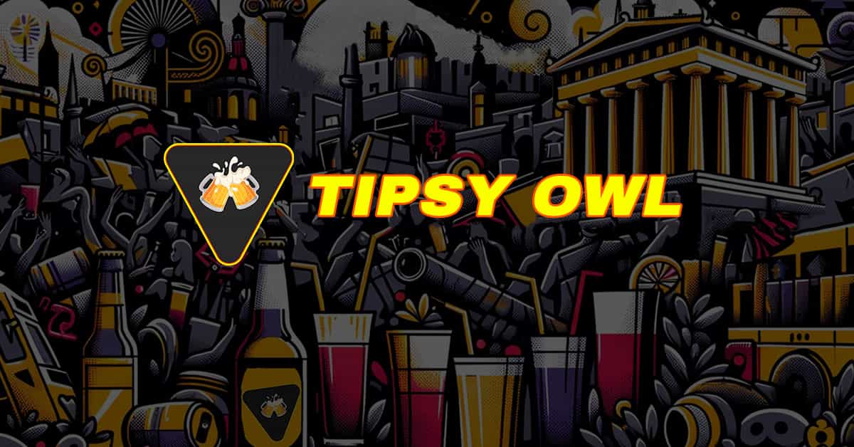 The 'Tipsy Owl' ticket — Athens Party Pub Crawl