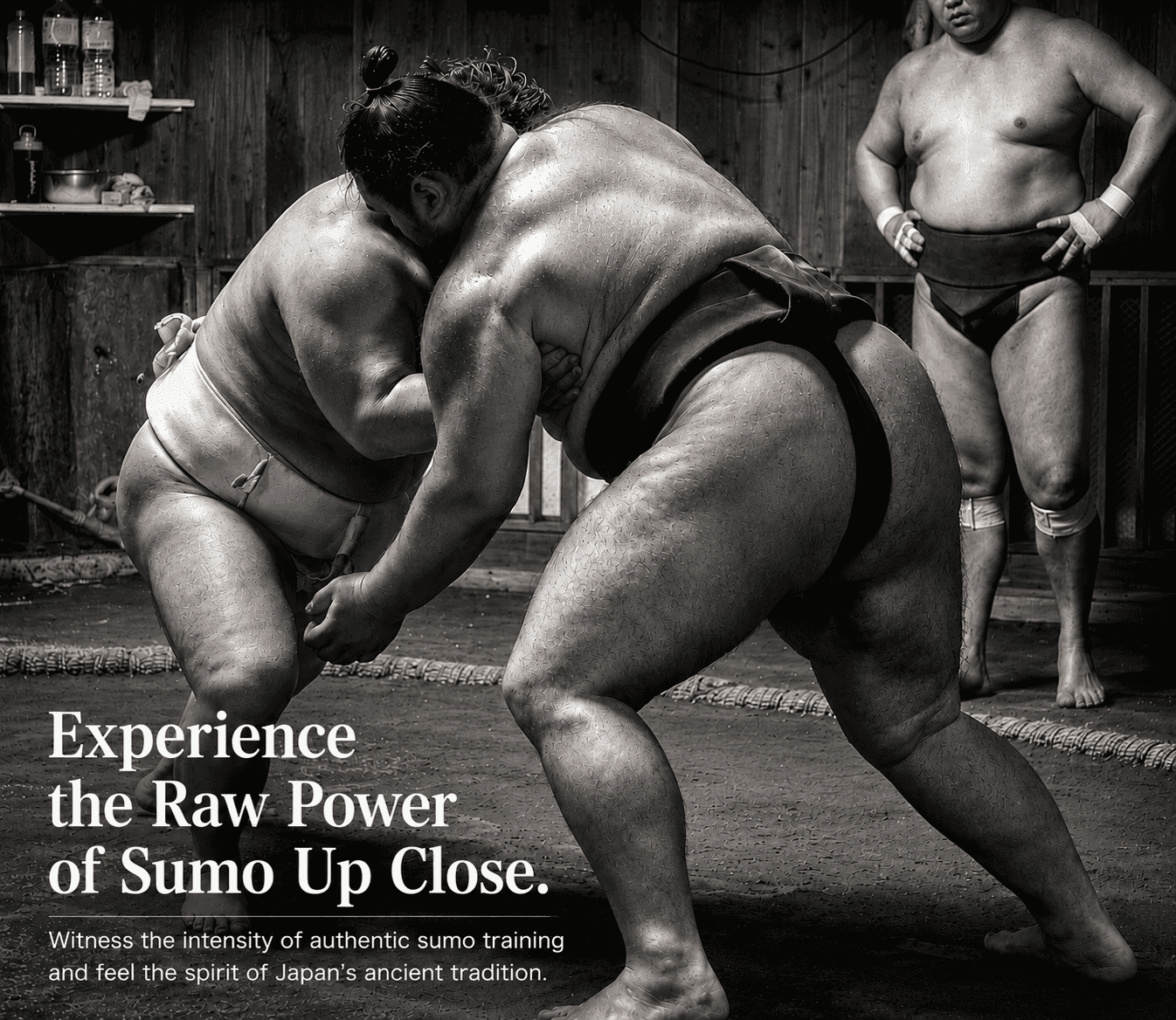 Find Your Favorite Wrestler at Morning Sumo Practice