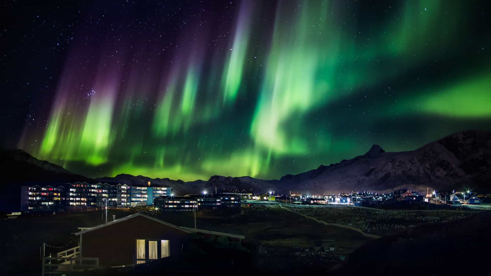 Stars and Northern light