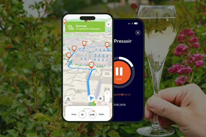 Epernay: 1-hour audio guided walking tour and 15 audio commentaries