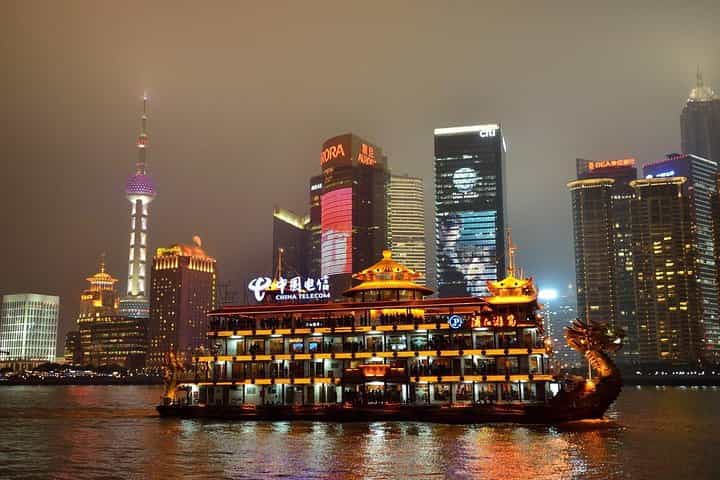 Shanghai Huangpu River Cruise tour with private pick up drop off.