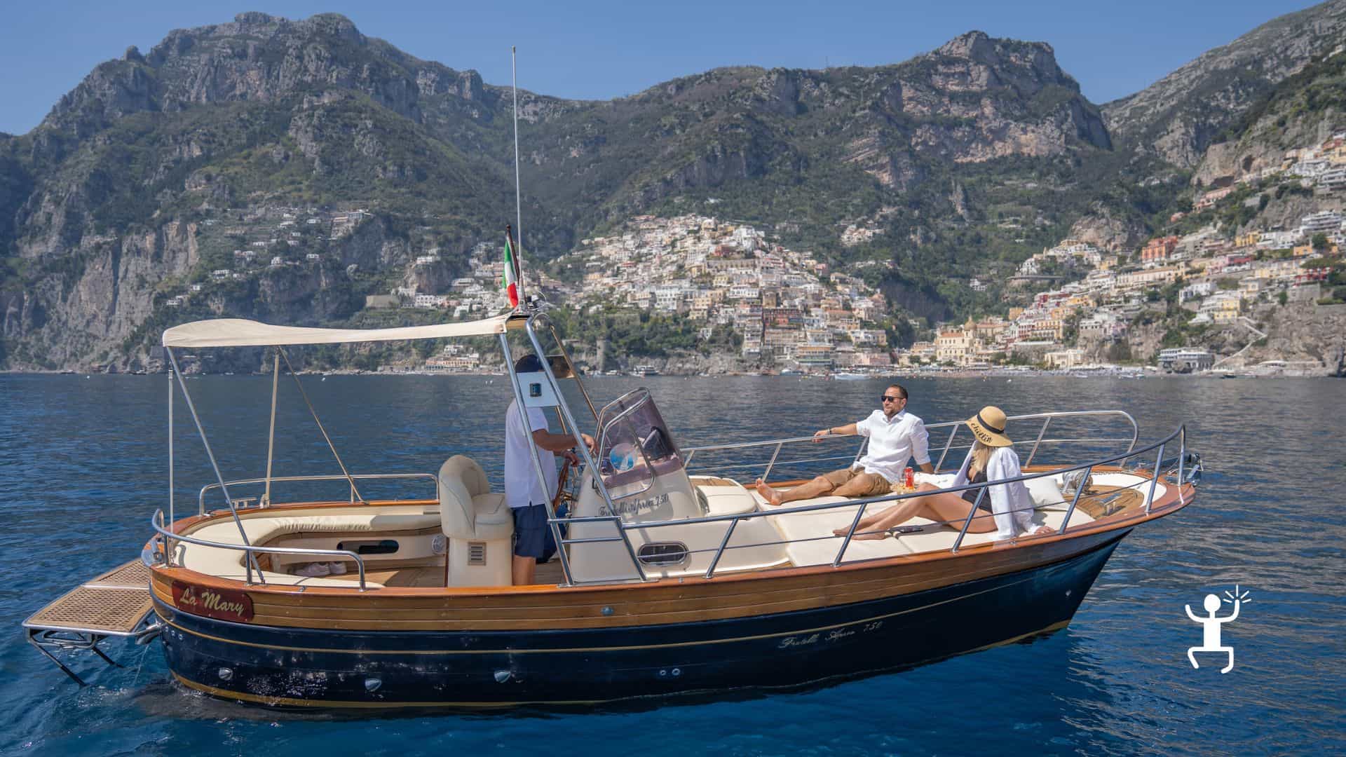 From Amalfi: Private 12-Meter Boat Tour to Capri