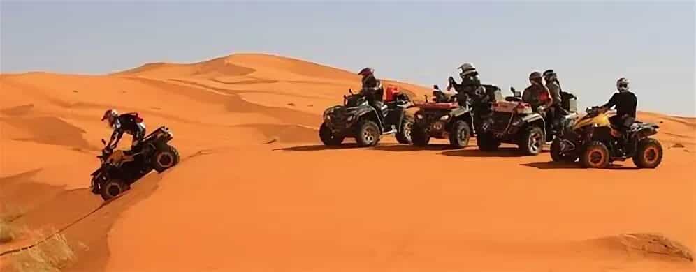 Quad Riding in Sand Dunes Merzouga Erg Chebbi Desert