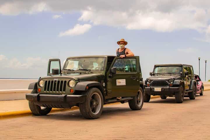 Cozumel Cultural Jeep Tour with Mayan Village and Mexican Lunch