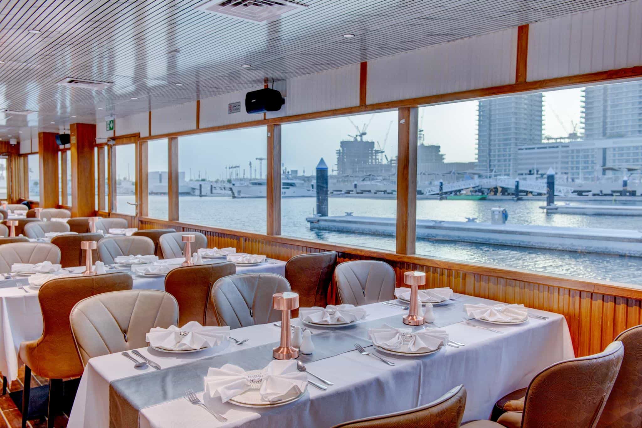 Dubai Marina: Luxury Dinner Cruise (Non Alcohol Package) - Main Deck