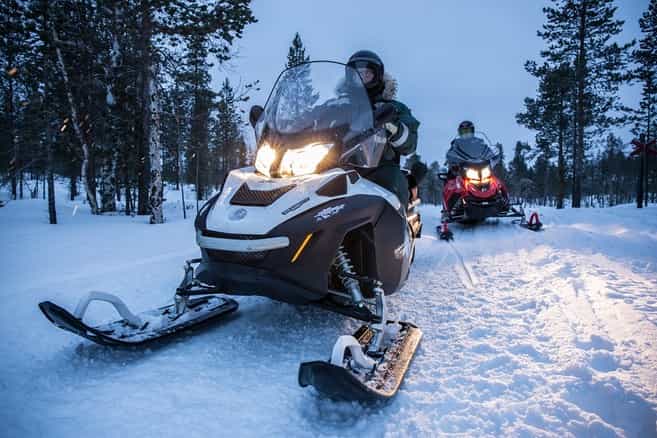 PRIVATE TOUR: The Couple Safari by snowmobile for 1 - 4 people