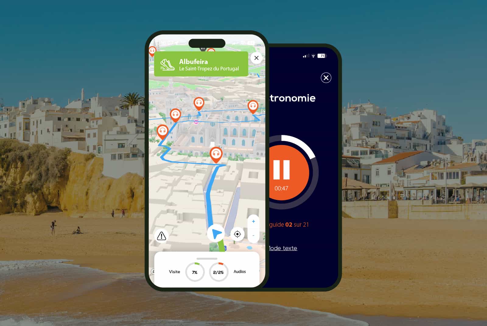 Albufeira 2.5-Hour Audio Guided Walking Tour and 20 Audio Commentaries