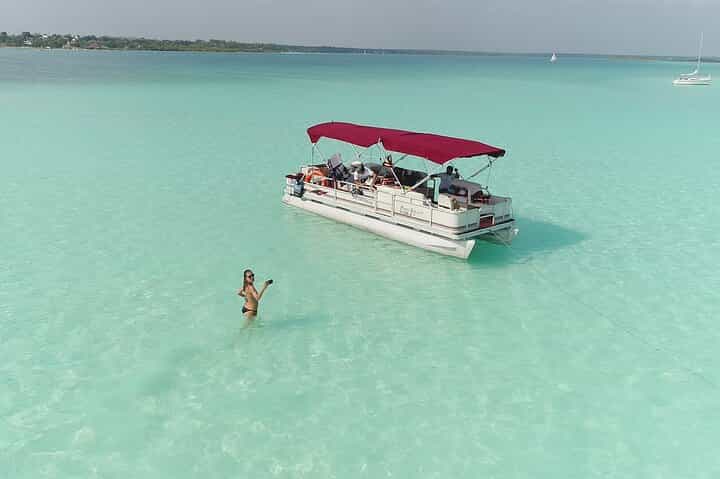  Small Group Bacalar Seven Color Lagoon Boat Tour 