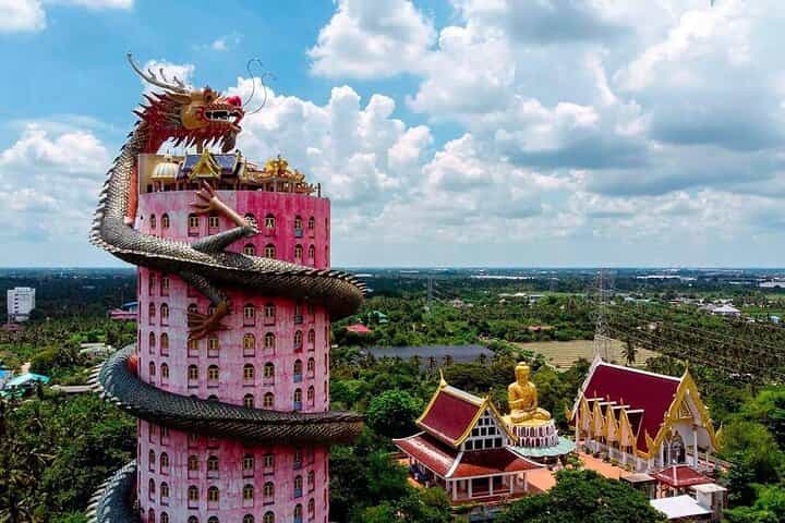 PRIVATE Floating Market + DRAGON Temple + DO like a Local