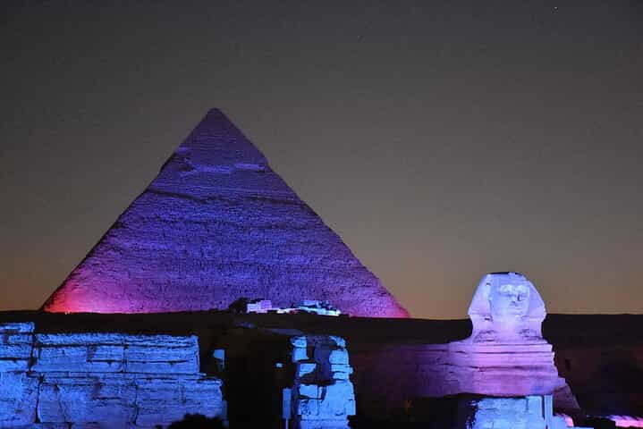  Giza Pyramids Sound and Light Show With Pickup