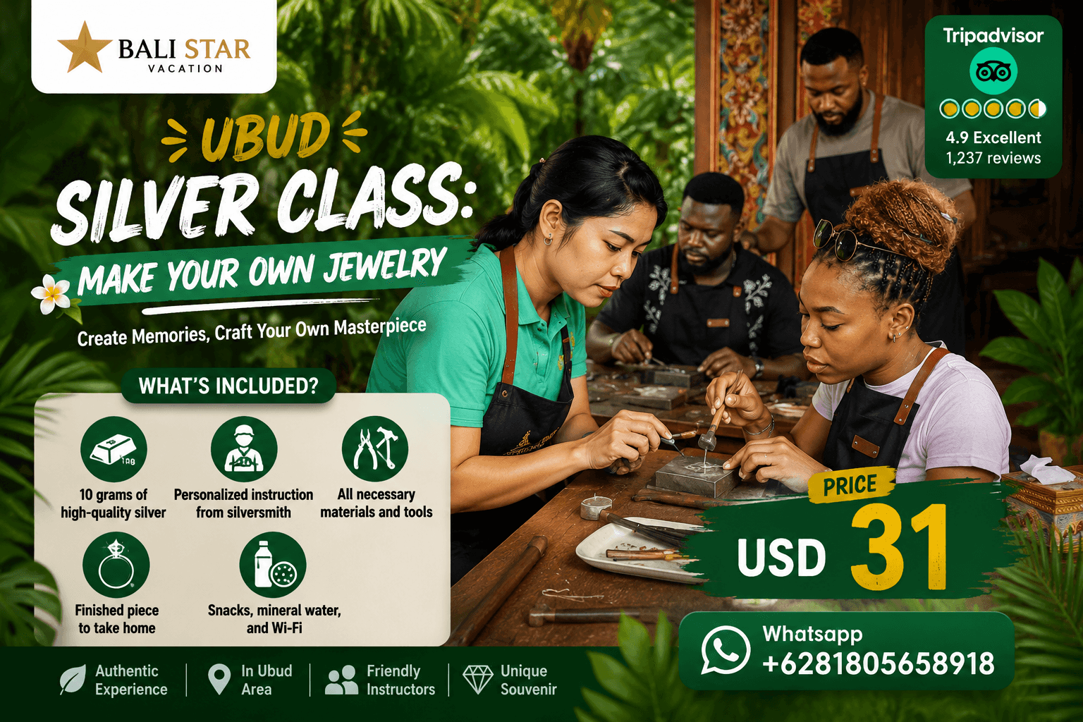 Ubud Silver Class: Make Your Own Jewelry