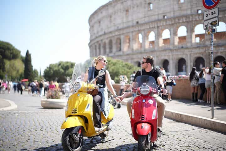 Explore Rome by Vespa With Pick up and Drop Off 