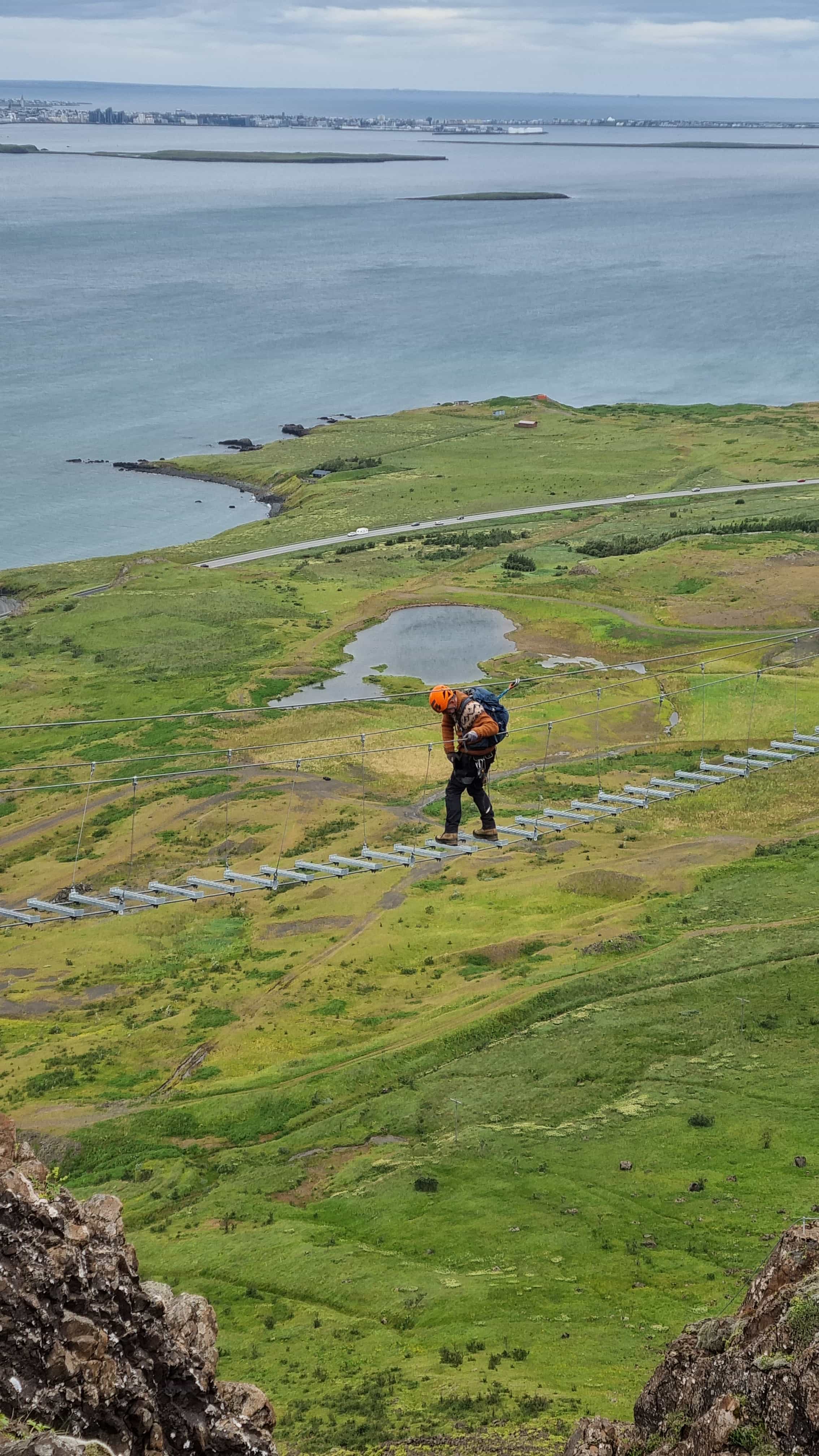 Fálkaklettur Via Ferrata á eigin vegum