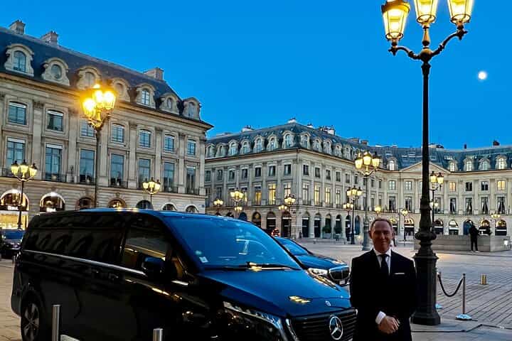 Private transfer by luxury Mercedes from BAYEUX to ==> PARIS with Cab-Bel-Air